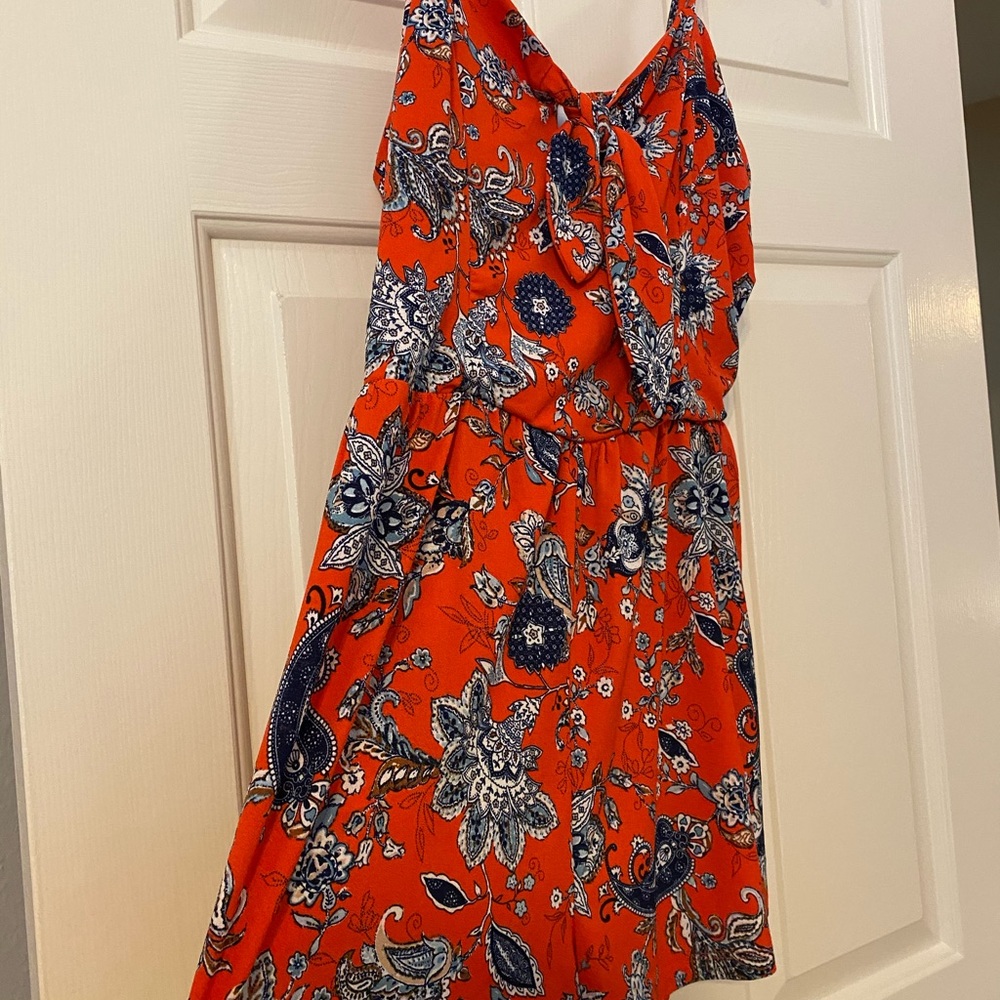 Xhilaration Bright Orange ROMPER!!